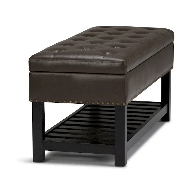 Banc ottoman rectangulaire WYNDENHALL Riley de 43 po de large - 43 L x 17 P x 19 H