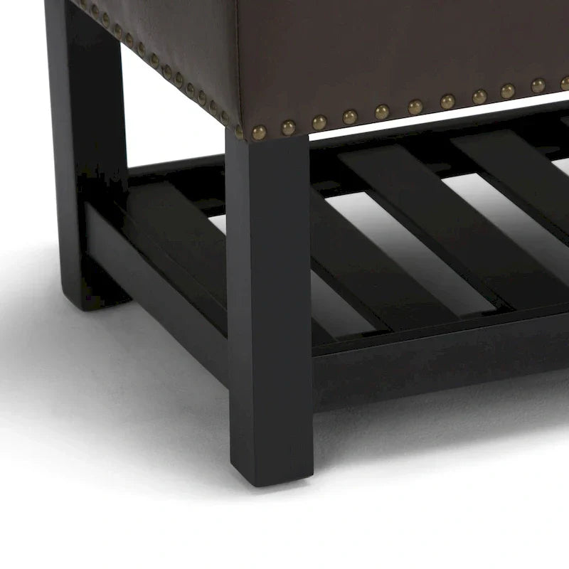 Banc ottoman rectangulaire WYNDENHALL Riley de 43 po de large - 43 L x 17 P x 19 H