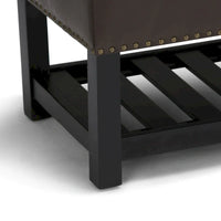 Banc ottoman rectangulaire WYNDENHALL Riley de 43 po de large - 43 L x 17 P x 19 H