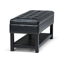 Banc ottoman rectangulaire WYNDENHALL Riley de 43 po de large - 43 L x 17 P x 19 H