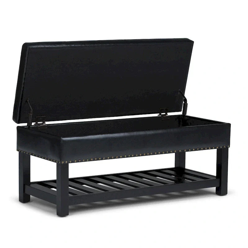 Banc ottoman rectangulaire WYNDENHALL Riley de 43 po de large - 43 L x 17 P x 19 H