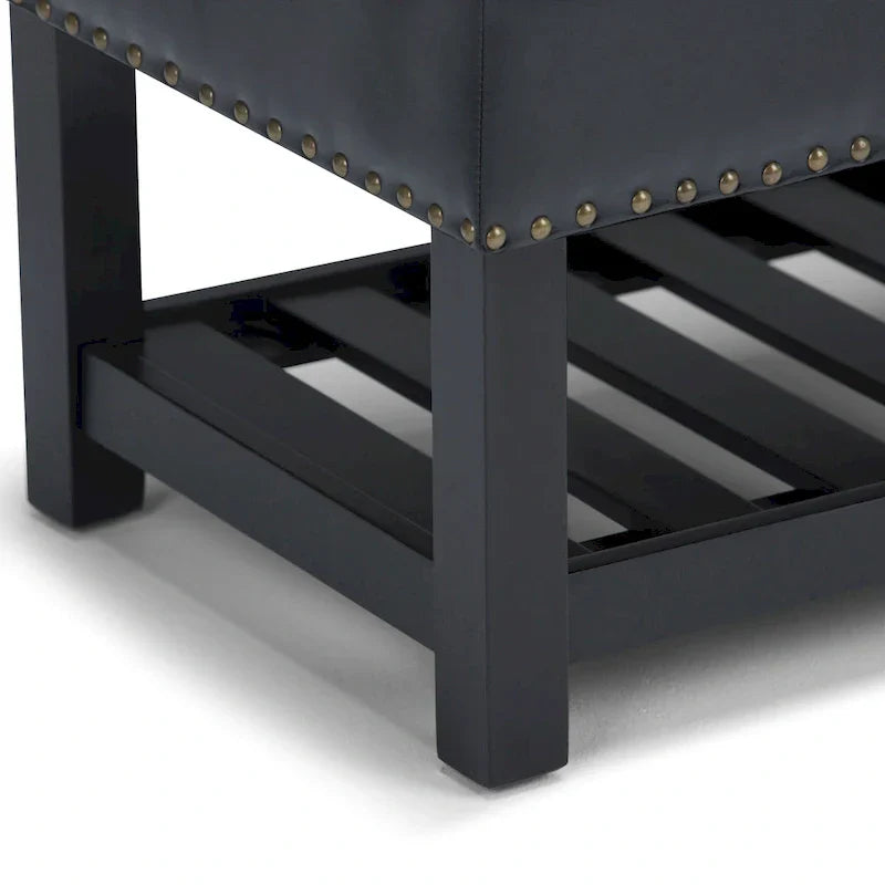 Banc ottoman rectangulaire WYNDENHALL Riley de 43 po de large - 43 L x 17 P x 19 H