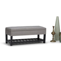 Banc ottoman rectangulaire WYNDENHALL Riley de 43 po de large - 43 L x 17 P x 19 H
