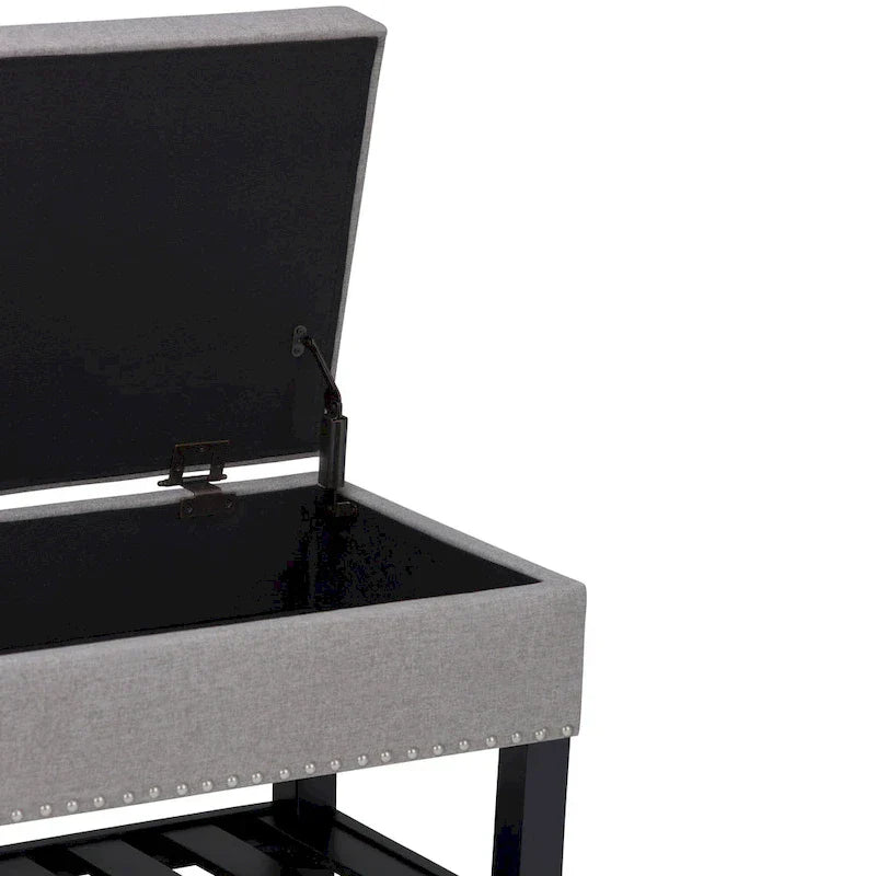 Banc ottoman rectangulaire WYNDENHALL Riley de 43 po de large - 43 L x 17 P x 19 H