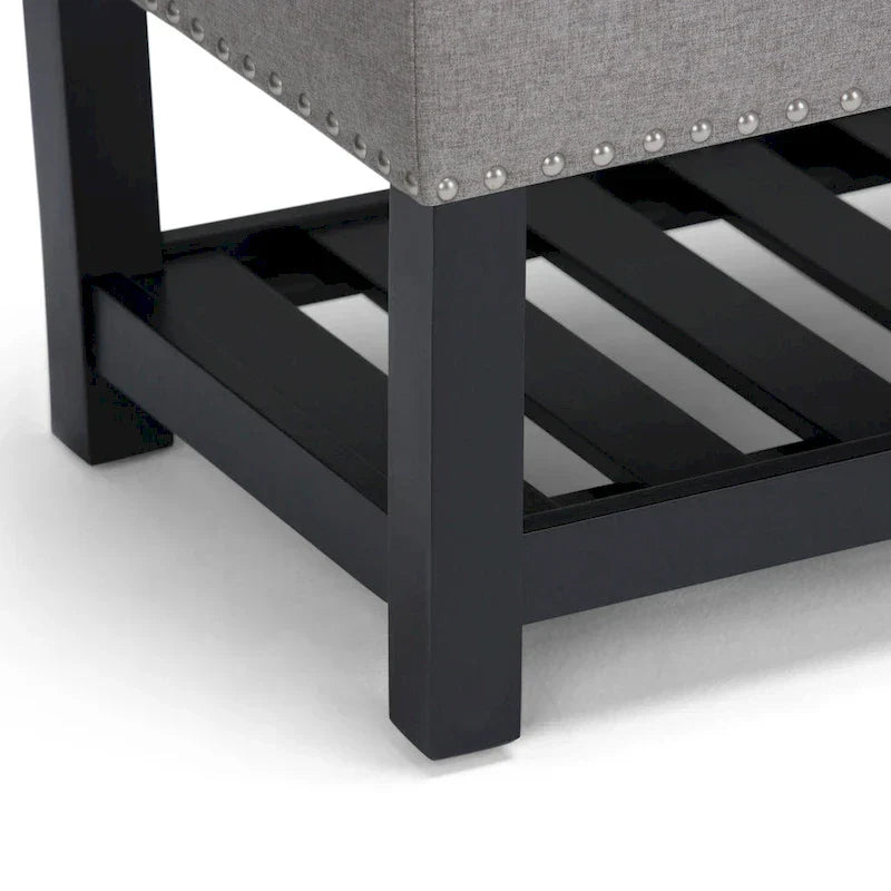 Banc ottoman rectangulaire WYNDENHALL Riley de 43 po de large - 43 L x 17 P x 19 H