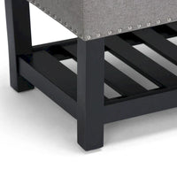 Banc ottoman rectangulaire WYNDENHALL Riley de 43 po de large - 43 L x 17 P x 19 H