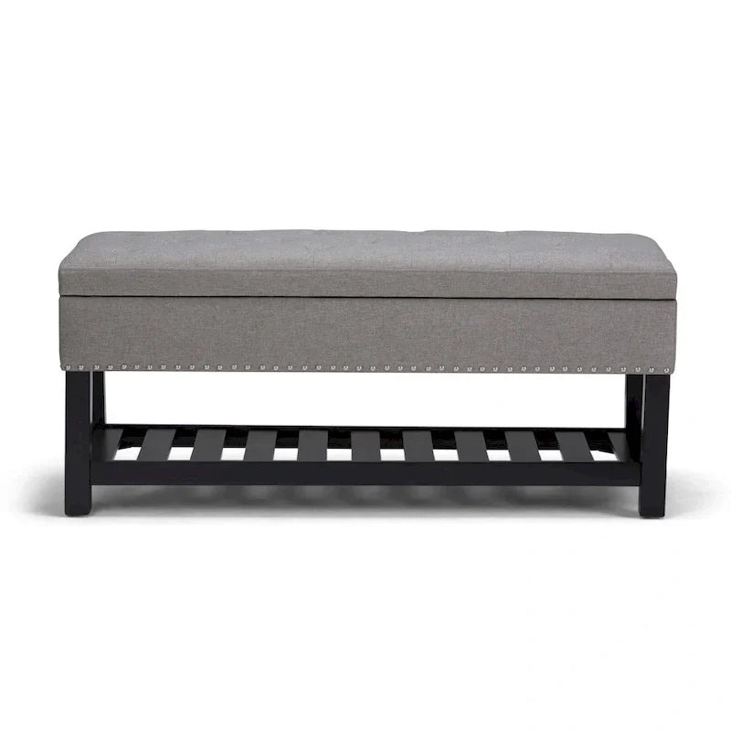 Banc ottoman rectangulaire WYNDENHALL Riley de 43 po de large - 43 L x 17 P x 19 H