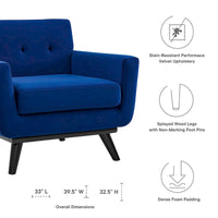Fauteuil Engage Performance en Velours