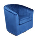 Fauteuil de club pivotant d'appoint en velours Junsele Carson Carrington