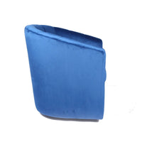 Fauteuil de club pivotant d'appoint en velours Junsele Carson Carrington