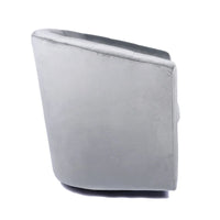 Fauteuil de club pivotant d'appoint en velours Junsele Carson Carrington