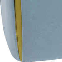 Adeco 14 Petit Repose-Pieds Tabouret Ottoman – Pouf de Siège en Velours
