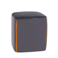 Adeco 14 Petit Repose-Pieds Tabouret Ottoman – Pouf de Siège en Velours