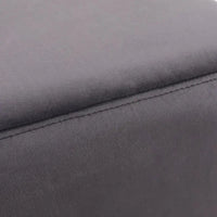 Adeco 14 Petit Repose-Pieds Tabouret Ottoman – Pouf de Siège en Velours