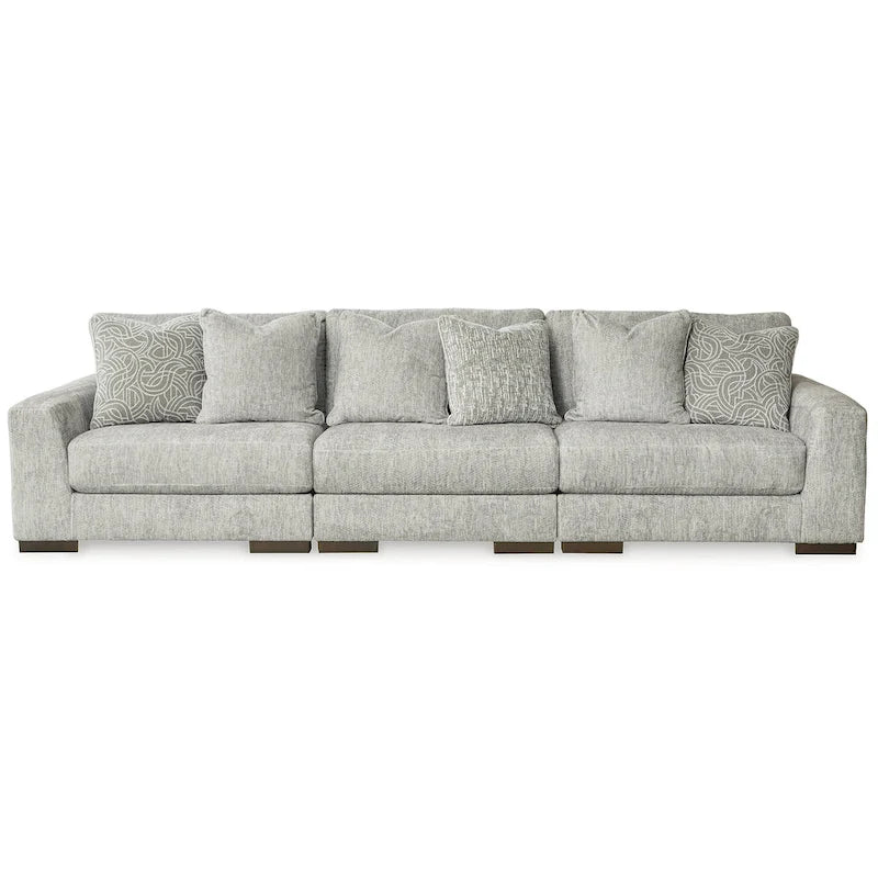 Signature Design by Ashley Regent Park Canapé 3 pièces étain - 137L x 44P x 39H