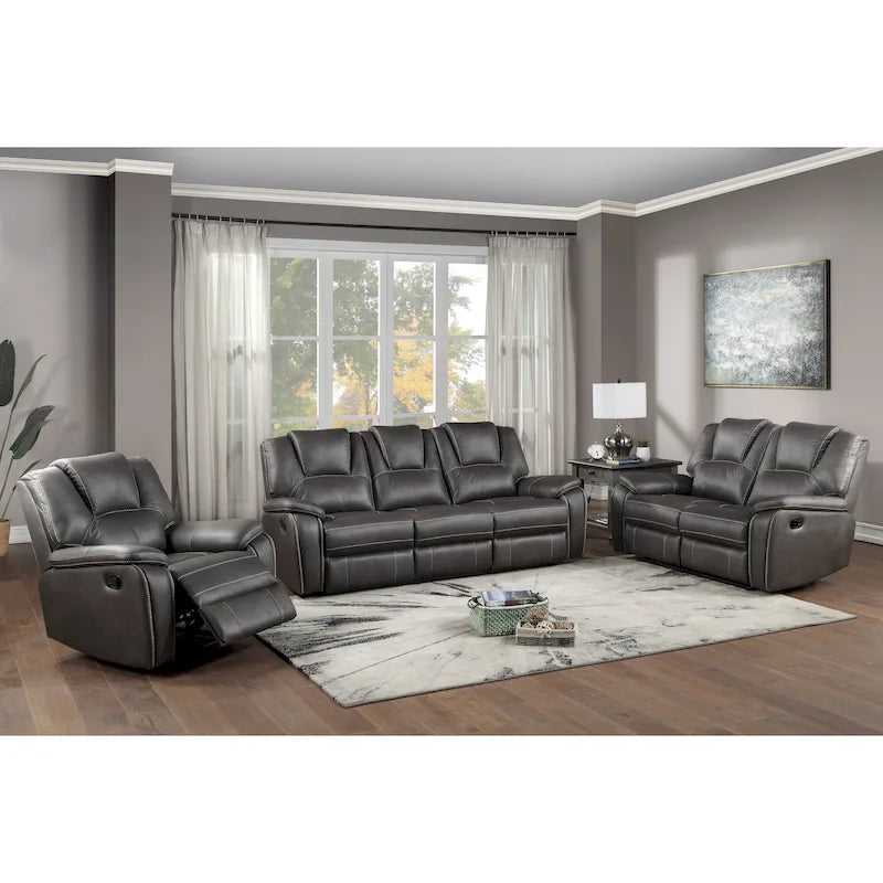 Ensemble Inclinable 3 Pièces Steve Silver Kameryn en Similicuir