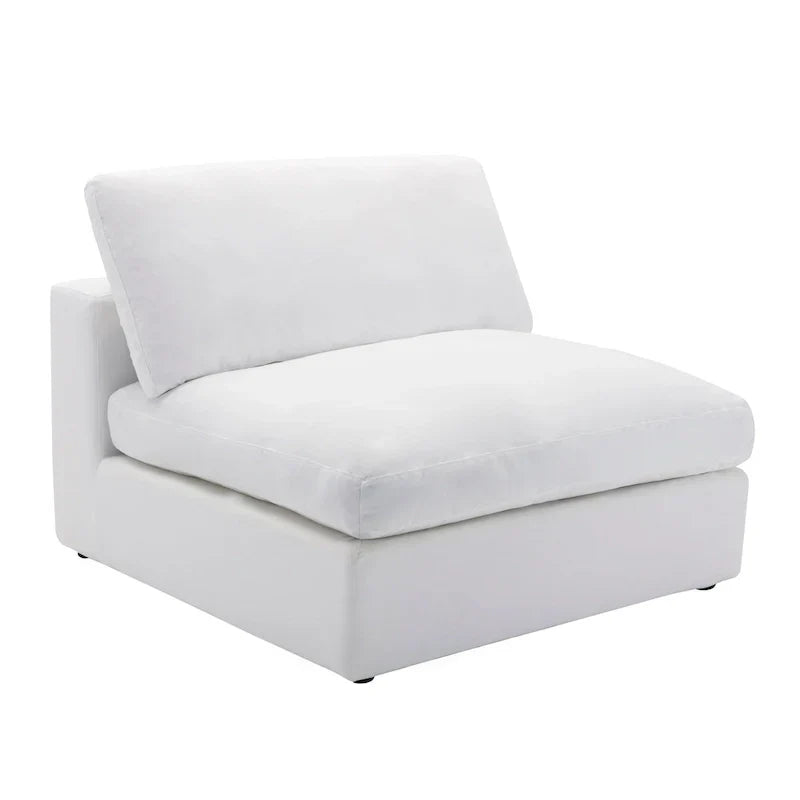 Canapé Sectionnel Modulable 6 Pièces Roundhill Furniture Rivas Garni de Plumes