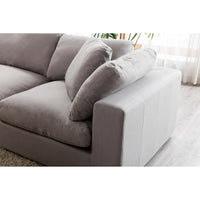 Canapé Sectionnel Modulable 6 Pièces Roundhill Furniture Rivas Garni de Plumes