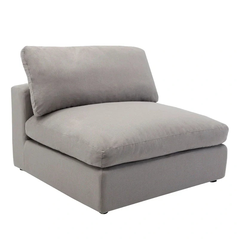 Canapé Sectionnel Modulable 6 Pièces Roundhill Furniture Rivas Garni de Plumes