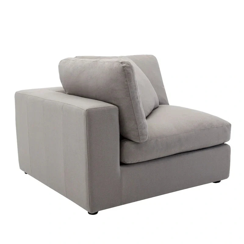 Canapé Sectionnel Modulable 6 Pièces Roundhill Furniture Rivas Garni de Plumes