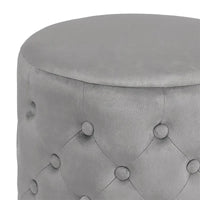 Pouf rond capitonné Adeco 18.3 Height
