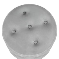 Pouf rond capitonné Adeco 18.3 Height