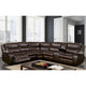 Canapé Sectionnel Inclinable Transitionnel Furniture of America Sory en Similicuir