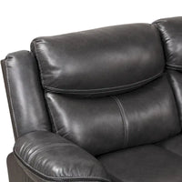 Canapé Sectionnel Inclinable Transitionnel Furniture of America Sory en Similicuir