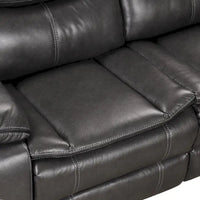 Canapé Sectionnel Inclinable Transitionnel Furniture of America Sory en Similicuir