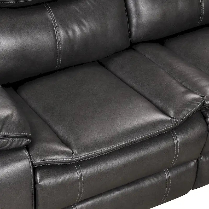Canapé Sectionnel Inclinable Transitionnel Furniture of America Sory en Similicuir