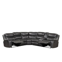 Canapé Sectionnel Inclinable Transitionnel Furniture of America Sory en Similicuir