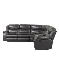 Canapé Sectionnel Inclinable Transitionnel Furniture of America Sory en Similicuir