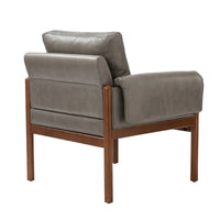 Fauteuil de salon Tiago Comfy Glossy avec base en bois massif, lot de 2