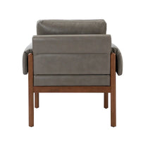 Fauteuil de salon Tiago Comfy Glossy avec base en bois massif, lot de 2