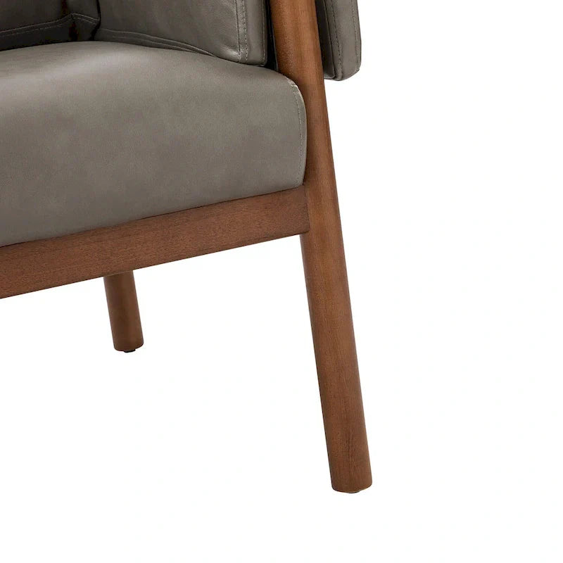 Fauteuil de salon Tiago Comfy Glossy avec base en bois massif, lot de 2