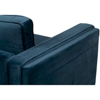 Fauteuil en velours vert avec pieds finition dorée