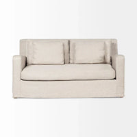 Canapé Deux Places Denly I avec Housse Beige