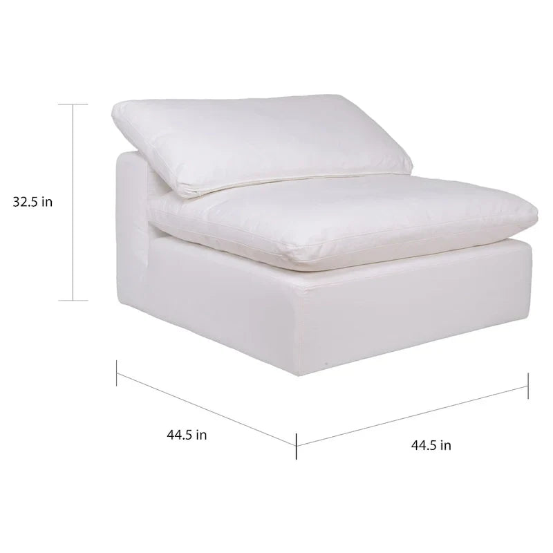 Élément Sectionnel Modulable Moderne Aurelle Home Corbin - Fauteuil Bas