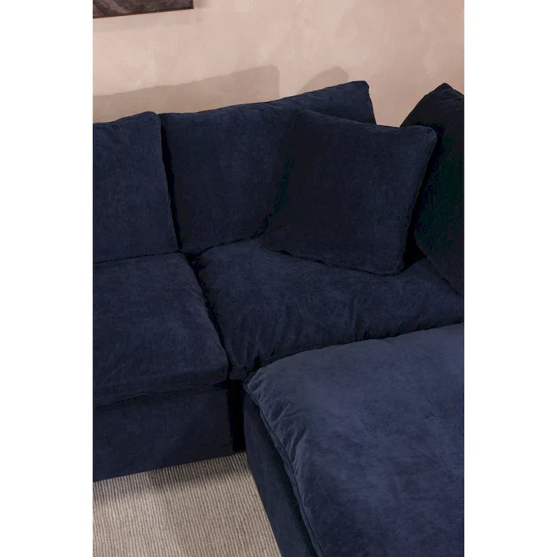 Élément Sectionnel Modulable Moderne Aurelle Home Corbin - Fauteuil Bas
