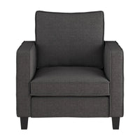 Ensemble 2 Pièces Fauteuil d'Appoint Georgia avec Pouf