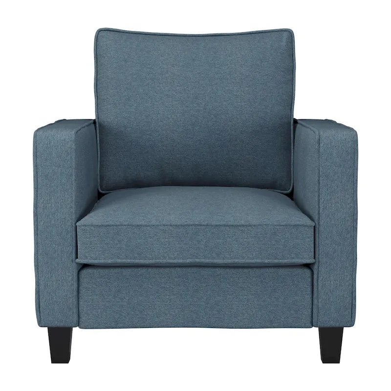 Ensemble 2 Pièces Fauteuil d'Appoint Georgia avec Pouf