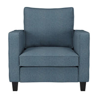 Ensemble 2 Pièces Fauteuil d'Appoint Georgia avec Pouf