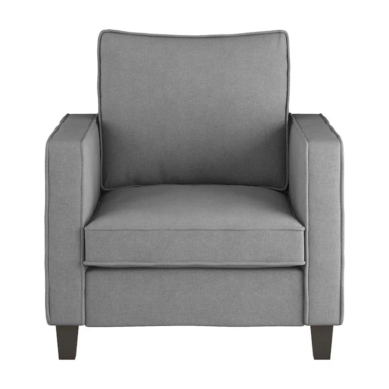 Ensemble 2 Pièces Fauteuil d'Appoint Georgia avec Pouf