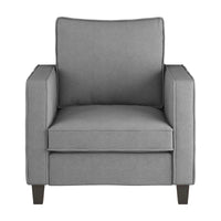 Ensemble 2 Pièces Fauteuil d'Appoint Georgia avec Pouf
