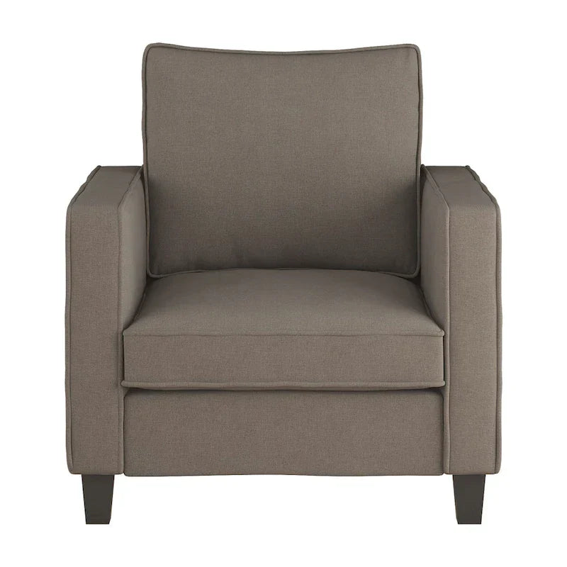 Ensemble 2 Pièces Fauteuil d'Appoint Georgia avec Pouf