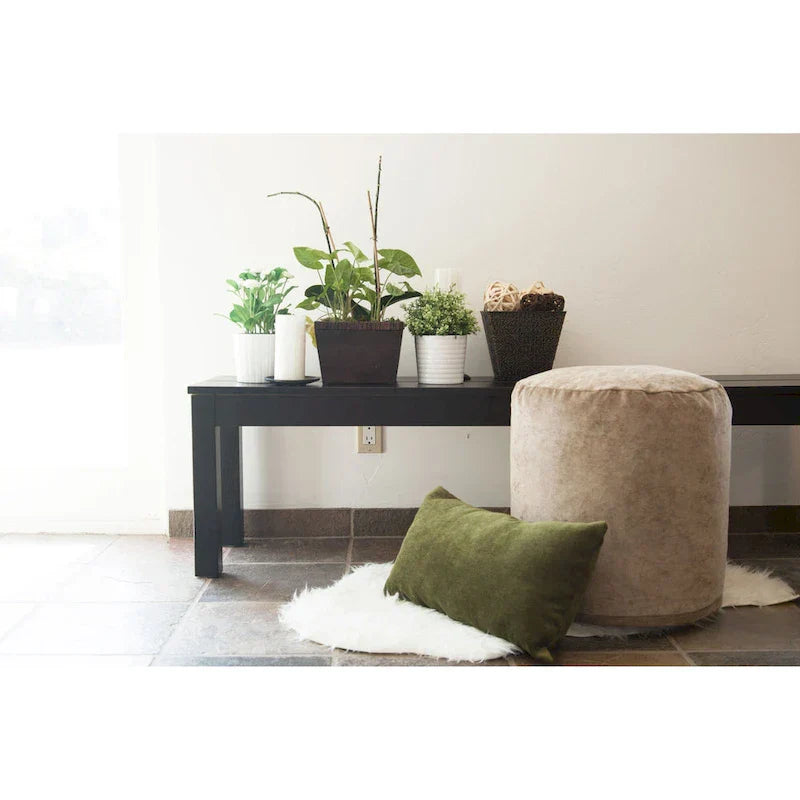 Majestic Home Goods Villa Collection Ottoman Pouf d'intérieur 16 L x 16 l x 17 H