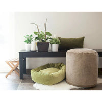 Majestic Home Goods Villa Collection Ottoman Pouf d'intérieur 16 L x 16 l x 17 H