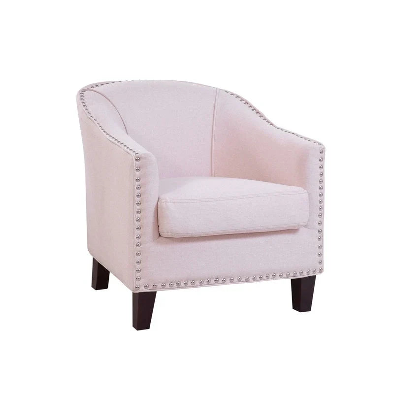Fauteuil d'appoint Giles Grafton Home avec garniture cloutée