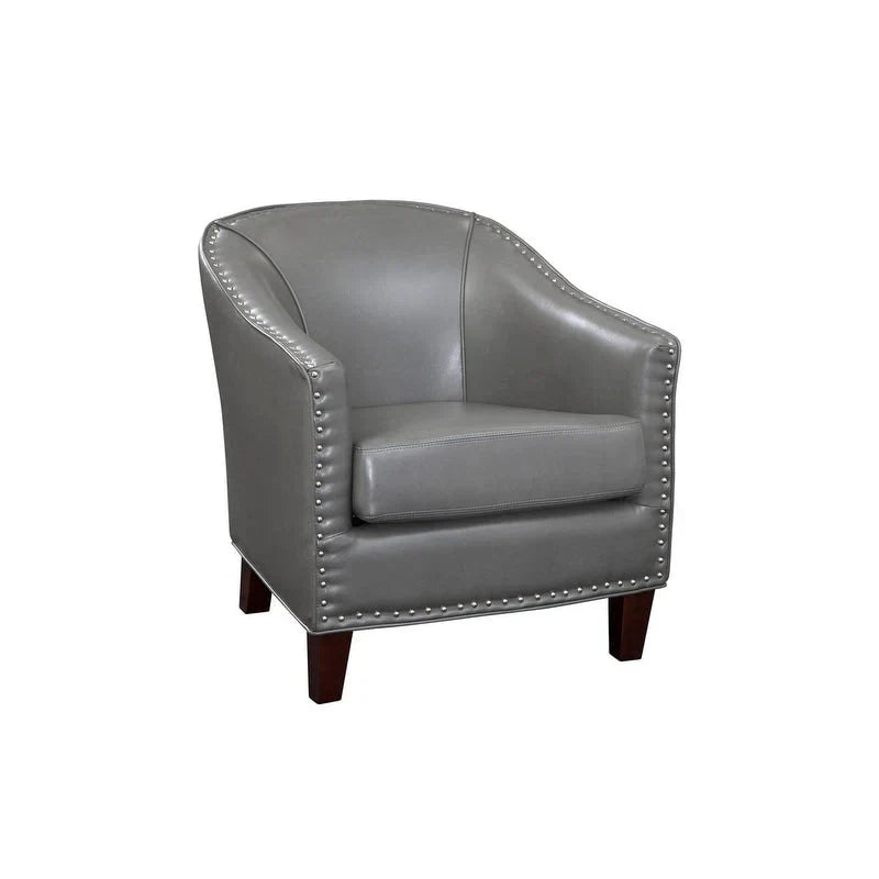 Fauteuil d'appoint Giles Grafton Home avec garniture cloutée