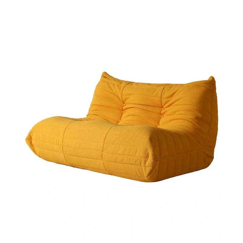 Ensembles canapé paresseux en tissu Teddy pour chambre et salon, pouf poire confortable, canapé de sol